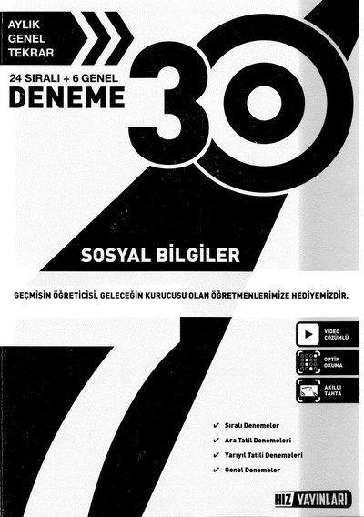 30 DENEME SOSYAL BİLGİLER FotokoPink