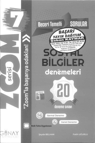 SOSYAL BİLGİLER DENEMELERİ 20 DENEME FotokoPink