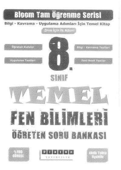 BLOOM TAM ÖĞRENME SERİSİ TEMEL FEN BİLİMLERİ SORU BANKASI FotokoPink