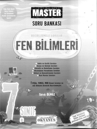 MASTER SORU BANKASI FEN BİLİMLERİ FotokoPink