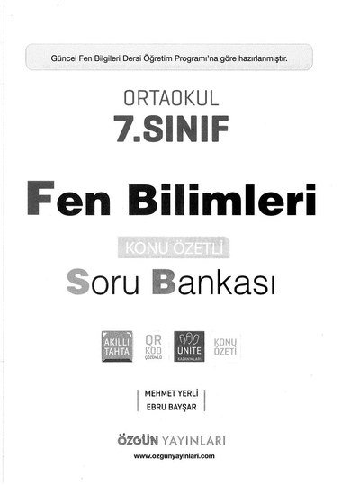 FEN BİLİMLERİ KONU ÖZETLİ SORU BANKASI FotokoPink