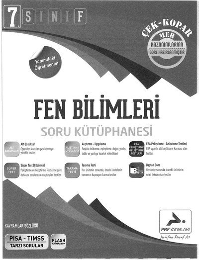 FEN BİLİMLERİ SORU KÜTÜPHANESİ