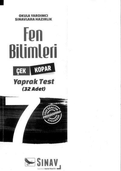 FEN BİLİMLERİ YAPRAK TEST 32 ADET FotokoPink