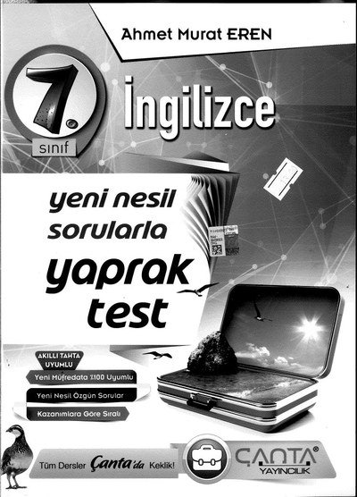 İNGİLİZCE YENİ NESİL SORULARLA YAPRAK TEST FotokoPink