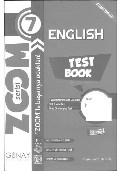 ENGLISH TEST BOOK ZOOM SERİSİ FotokoPink