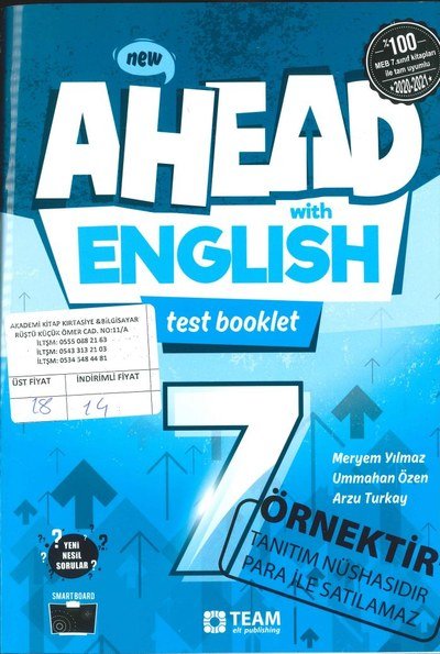 AHEAD WITH ENGLISH TEST BOOKLET FotokoPink