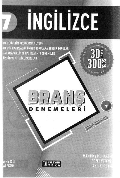 İNGİLİZCE BRANŞ DENEMELERİ 30 DENEME FotokoPink