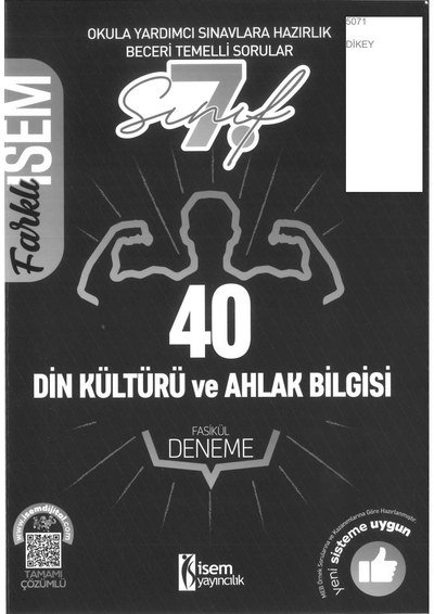 DİN KÜLTÜRÜ VE AHLAK BİLGİSİ FASİKÜL DENEME FotokoPink