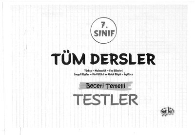 TÜM DERSLER BECERİ TEMELLİ TESTLER FotokoPink