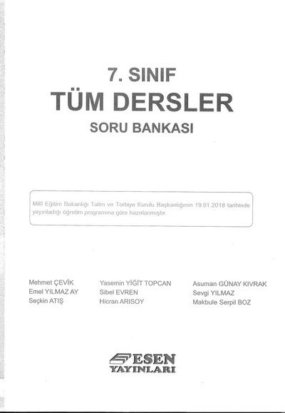 TÜM DERSLER SORU BANKASI FotokoPink