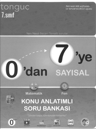 0'DAN 7'YE SAYISAL KONU ANLATIMLI SORU BANKASI FotokoPink