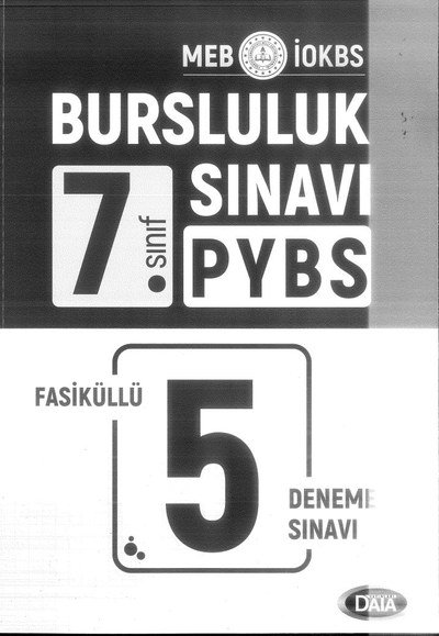 BURSLULUK SINAVI PYBS FASİKÜLLÜ 5 DENEME FotokoPink