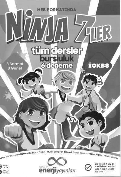 NİNJA 7'LER TÜM DERSLER BURSLULUK 6 DENEME FotokoPink