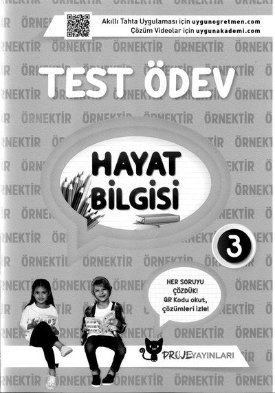 HAYAT BİLGİSİ TEST ÖDEV FotokoPink