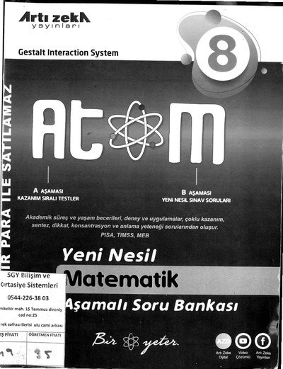 ATOM YENİ NESİL AŞAMALI SORU BANKASI FotokoPink