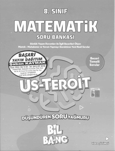 MATEMATİK SORU BANKASI US-TEROİT BİL BA-NG FotokoPink
