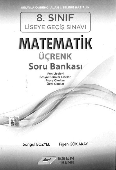 MATEMATİK ÜÇRENK SORU BANKASI FotokoPink