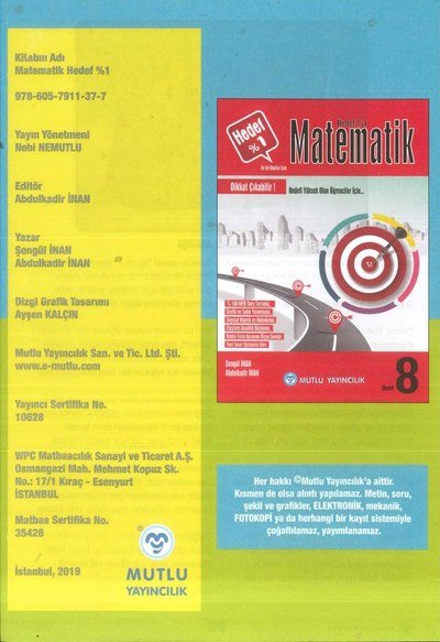 MATEMATİK HEDEF %1 FotokoPink