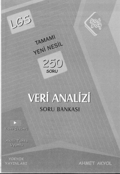 TAMAMI YENİ NESİL 250 SORU VERİ ANALİZİ SORU BANKASI FotokoPink