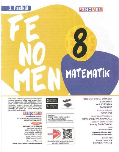 FENOMEN MATEMATİK SORU BANKASI 3. FASİKÜL