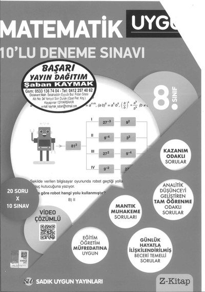 MATEMATİK 10'LU DENEME SINAVI FotokoPink