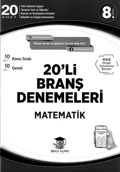 20'Lİ BRANŞ DENEMELERİ MATEMATİK