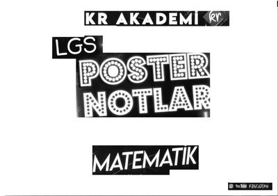 LGS POSTER NOTLAR MATEMATİK FotokoPink