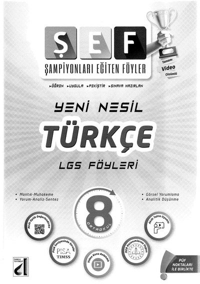 ŞEF YENİ NESİL TÜRKÇE LGS FÖYLERİ
