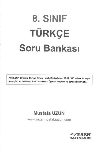 TÜRKÇE SORU BANKASI FotokoPink