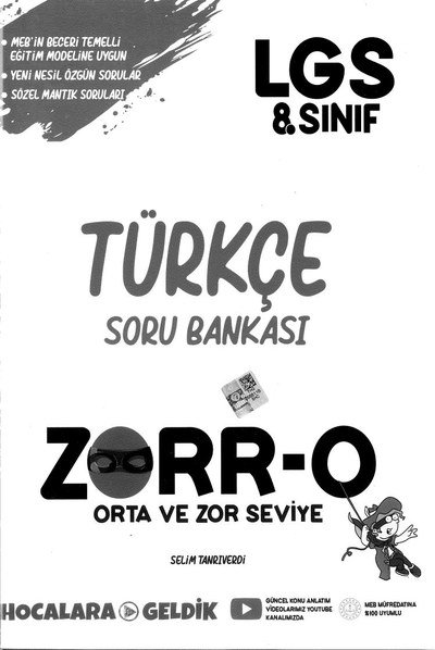 TÜRKÇE SORU BANKASI ZORR-O FotokoPink