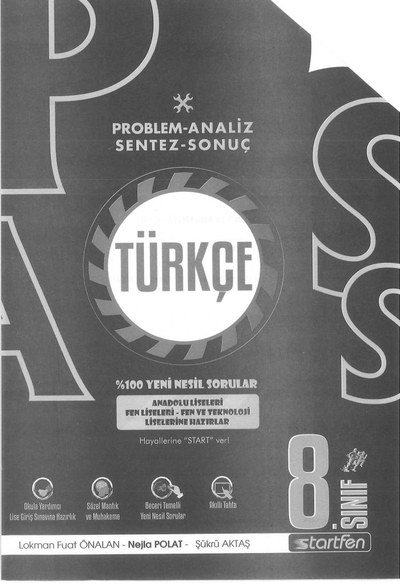 PROBLEM ANALİZ SENTEZ SONUÇ TÜRKÇEE