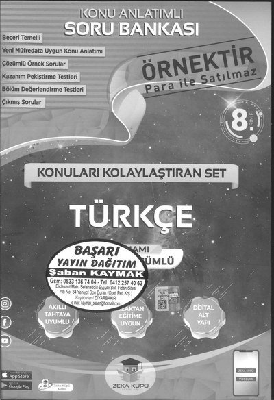 KONU ANLATIMLI SORU BANKASI TÜRKÇE FotokoPink