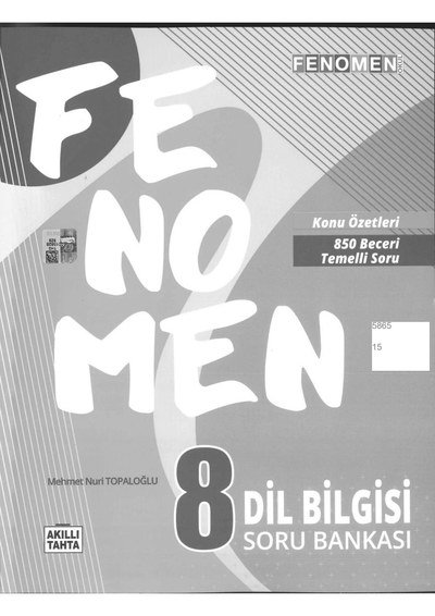 FENOMEN DİL BİLGİSİ SORU BANKASI FotokoPink