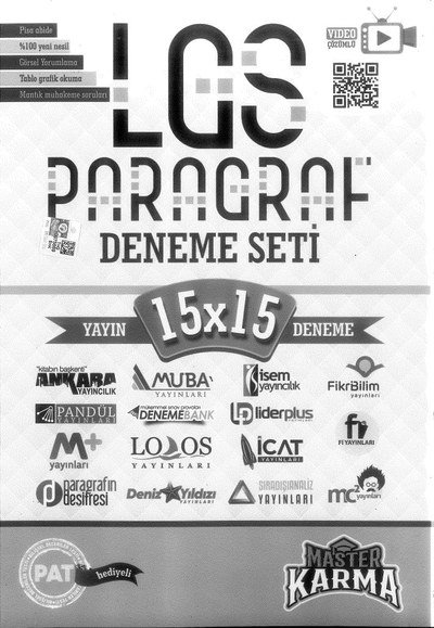 LGS PARAGRAF DENEME SETİ 15x15
