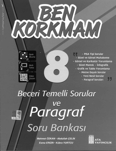 BEN KORKMAM BECERİ TEMELLİ SORULAR PARAGRAF SORU BANKASI FotokoPink