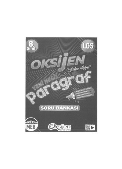 OKSİJEN YENİ NESİL PARAGRAF SORU BANKASI FotokoPink