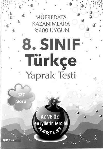 TÜRKÇE YAPRAK TESTİ 337 SORU FotokoPink