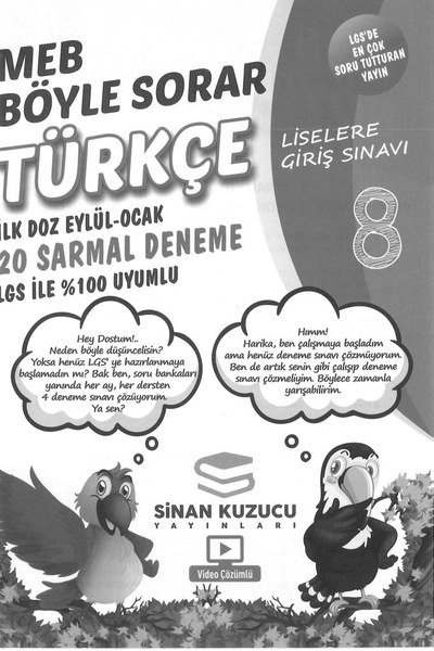 MEB BÖYLE SORAR TÜRKÇE 20 SARMAL DENEME FotokoPink