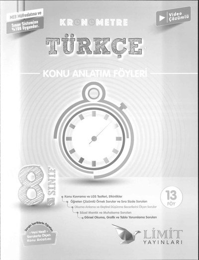 KRONOMETRE TÜRKÇE KONU ANLATIM FÖYLERİ