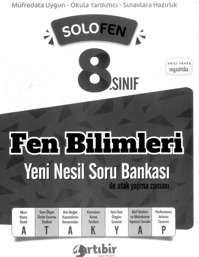 FEN BİLİMLERİ YENİ NESİL SORU BANKASI
