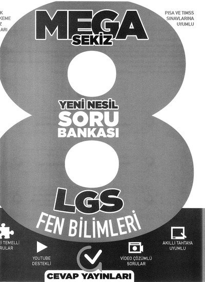 MEGA SEKİZ YENİ NESİL SORU BANKASI LGS FEN BİLİMLERİ FotokoPink