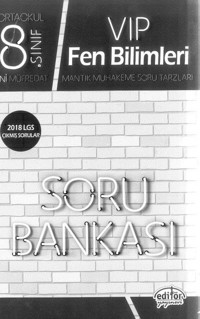 VIP FEN BİLİMLERİ SORU BANKASI FotokoPink
