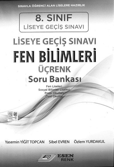 LİSEYE GEÇİŞ SINAVI FEN BİLİMLERİ ÜÇRENK SORU BANKASI FotokoPink