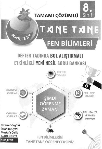 TAMAMI ÇÖZÜMLÜ FEN BİLİMLERİ YENİ NESİL SORU BANKASI