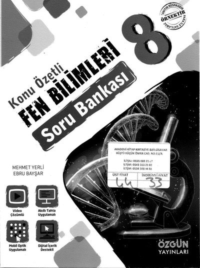 KONU ÖZETLİ FEN BİLİMLERİ SORU BANKASI FotokoPink