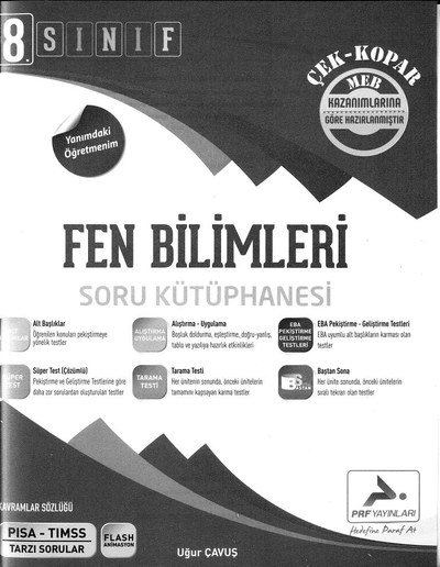 FEN BİLİMLERİ SORU KÜTÜPHANESİ FotokoPink