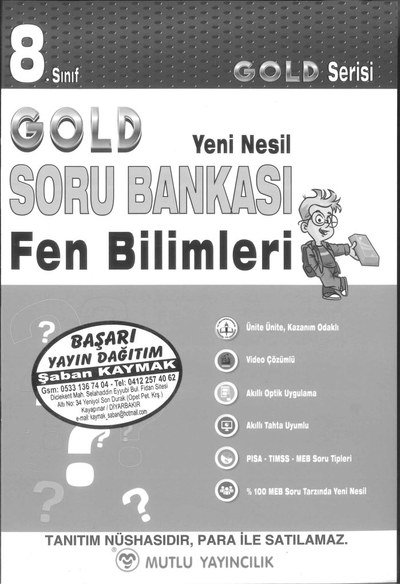 GOLD SORU BANKASI FEN BİLİMLERİ FotokoPink