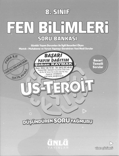 FEN BİLİMLERİ SORU BANKASI US-TEROİT