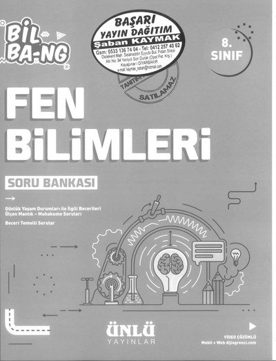 FEN BİLİMLERİ SORU BANKASI BİL BA-NG