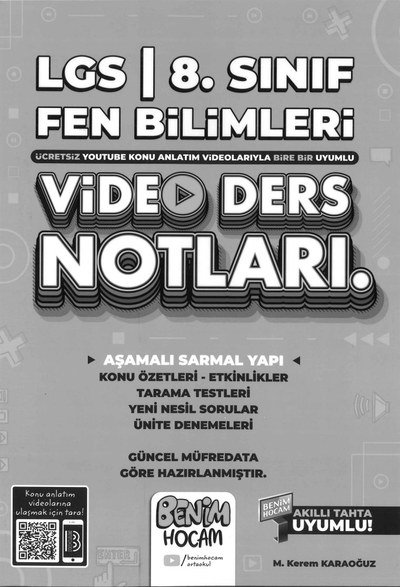 LGS FEN BİLİMLERİ VİDEO DERS NOTLARI FotokoPink